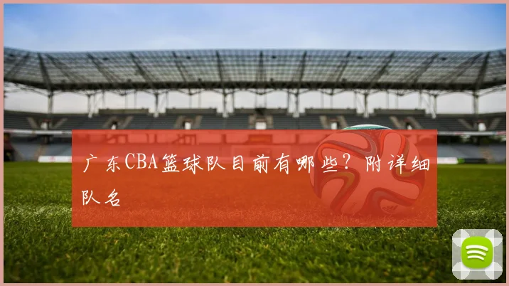 广东CBA篮球队目前有哪些？附详细队名